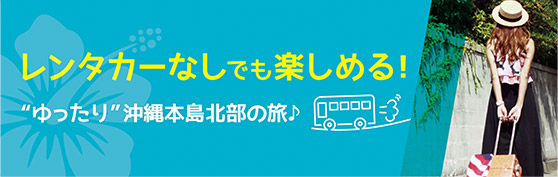 レンタカーなしでも楽しめる！ゆったり沖縄本島北部の旅